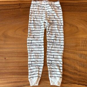 Hanna Andersson Black and White Striped Leggings